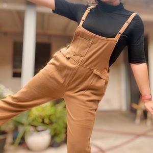 Vintage Brown women's overalls, sturdy and adorable